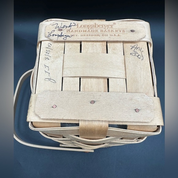 RARE Longaberger Boyds Bears Basket 2007 Basket Fest Liner & Protector Signed - Picture 6 of 7